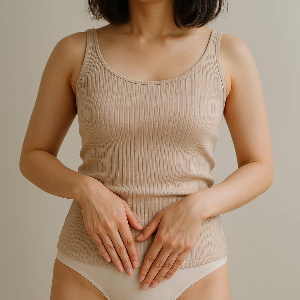 男性陰毛の形 